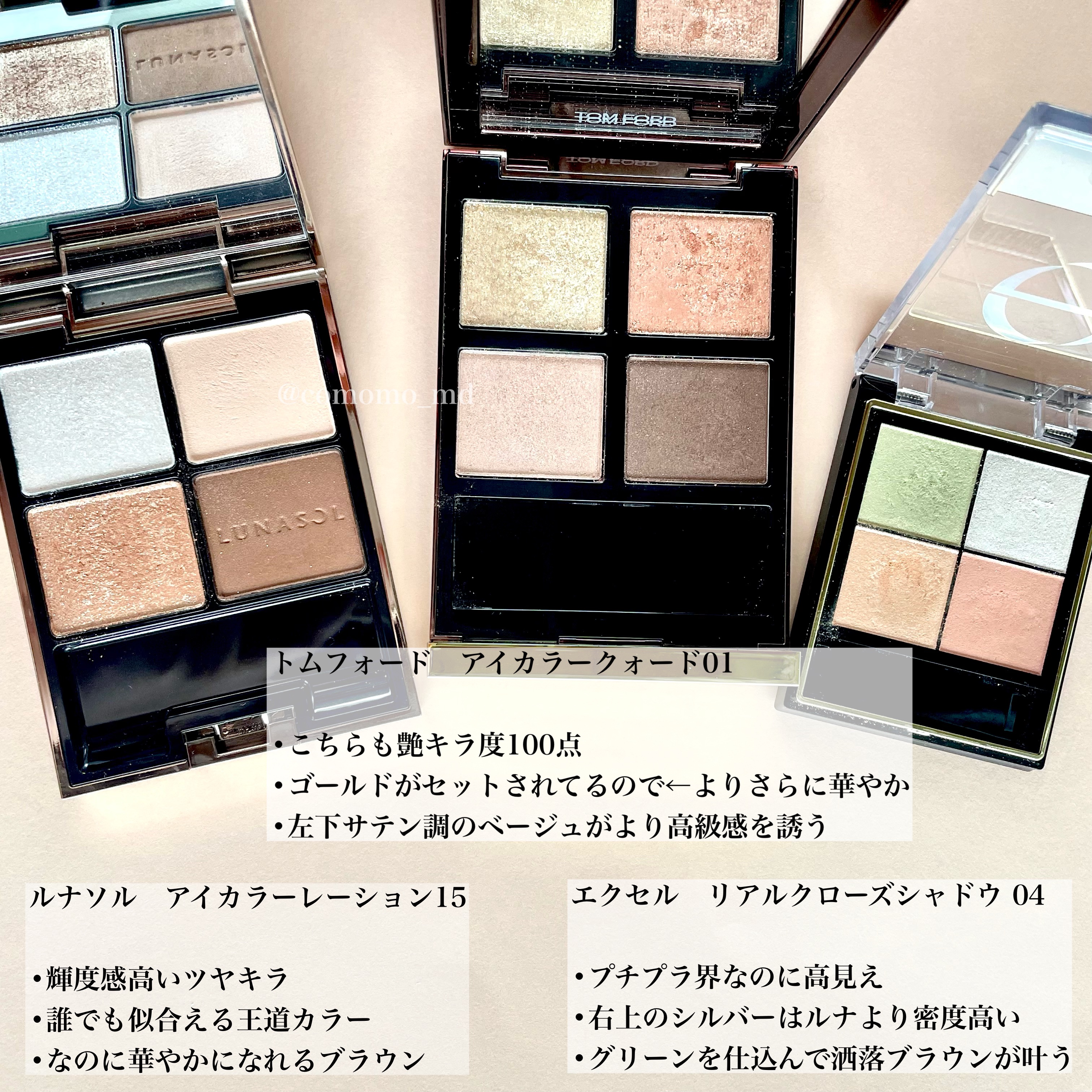 アイ カラー クォード/TOM FORD BEAUTY/アイシャドウパレットを使ったクチコミ（3枚目）