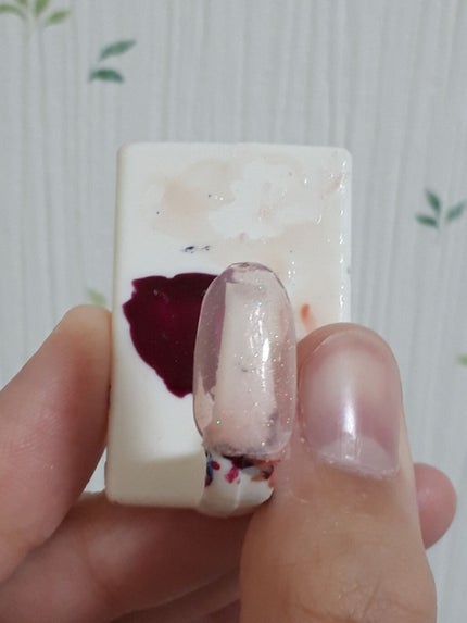 ジェルネイル(ライト対応)/セリア/ジェルネイルを使ったクチコミ(2枚目)