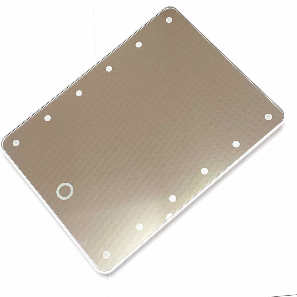 LED付ミラー(スタンドタイプ)/DAISO/その他化粧小物を使ったクチコミ(2枚目)