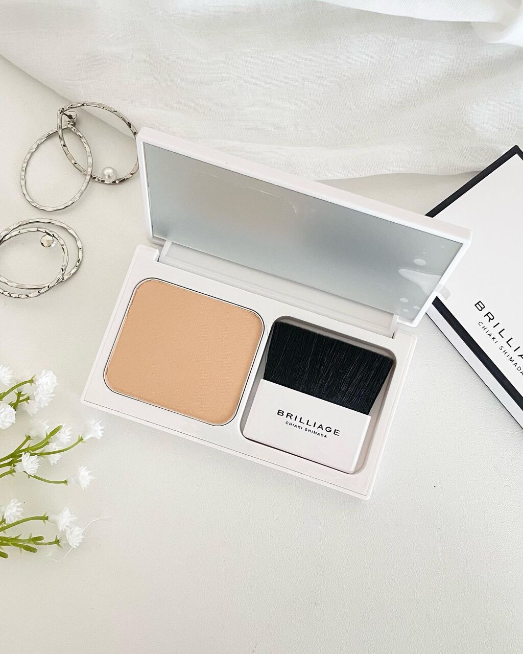 パウダリーファンデーション ソフトシャイニー/ブリリアージュ/パウダーファンデーションを使ったクチコミ(1枚目)