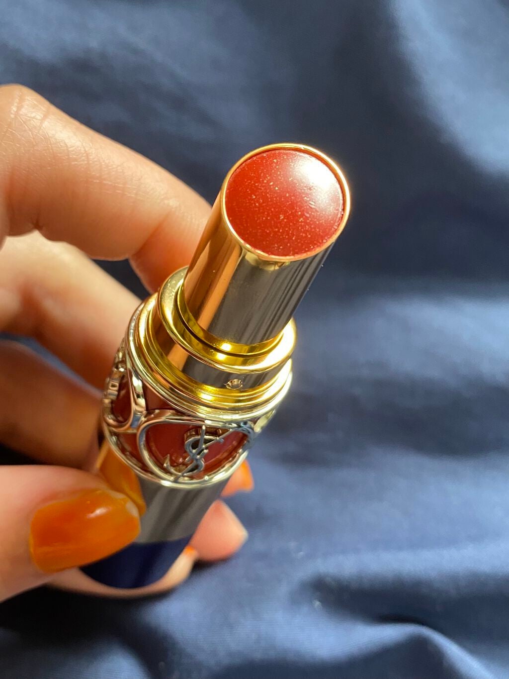 ルージュ ヴォリュプテ シャイン/YVES SAINT LAURENT BEAUTE/口紅を使ったクチコミ(2枚目)