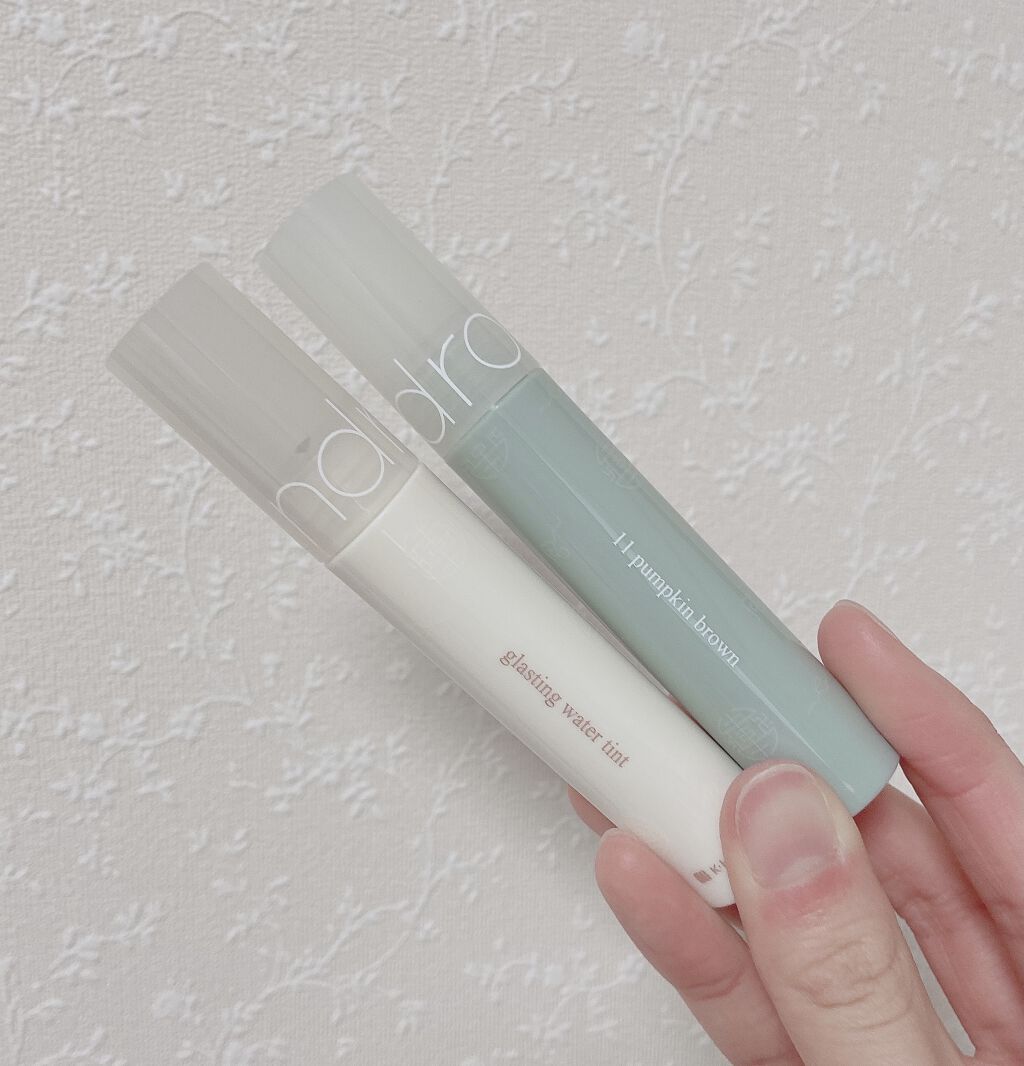 グラスティングウォーターティント 韓服エディション/rom&nd/リップティントを使ったクチコミ（2枚目）