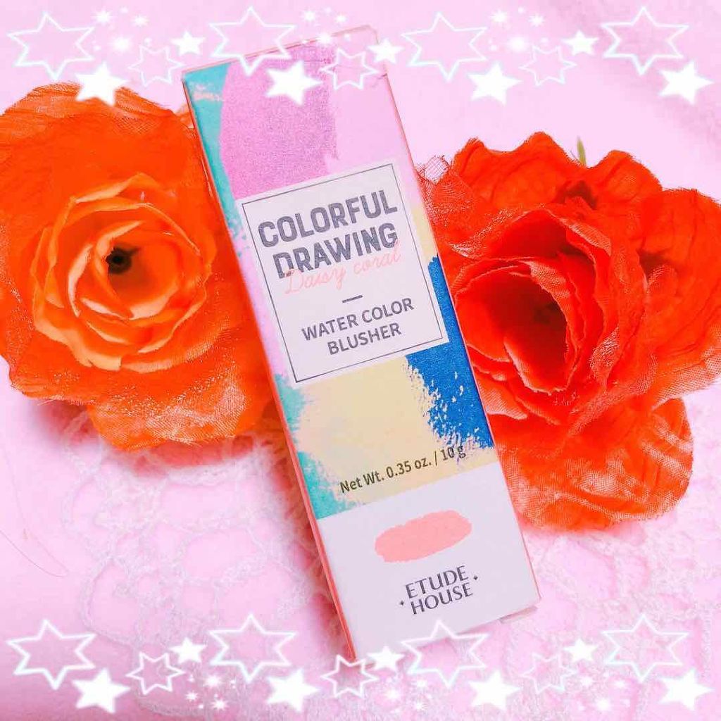 カラフルドローイング ウォーターカラーチーク/ETUDE/リキッドチークを使ったクチコミ（1枚目）