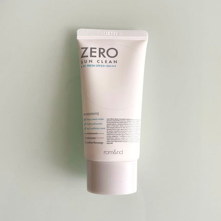 ゼロサンクリーン/rom&nd/日焼け止めクリームを使ったクチコミ(1枚目)