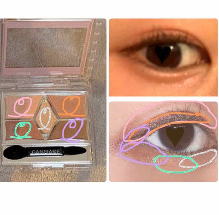 【旧品】パーフェクトスタイリストアイズ/キャンメイク/アイシャドウパレットを使ったクチコミ(4枚目)