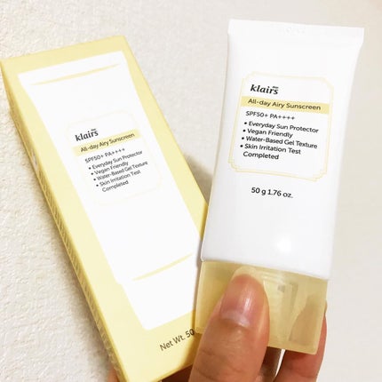 All-day エアリーサンスクリーン50g/Klairs/日焼け止めクリームを使ったクチコミ(5枚目)