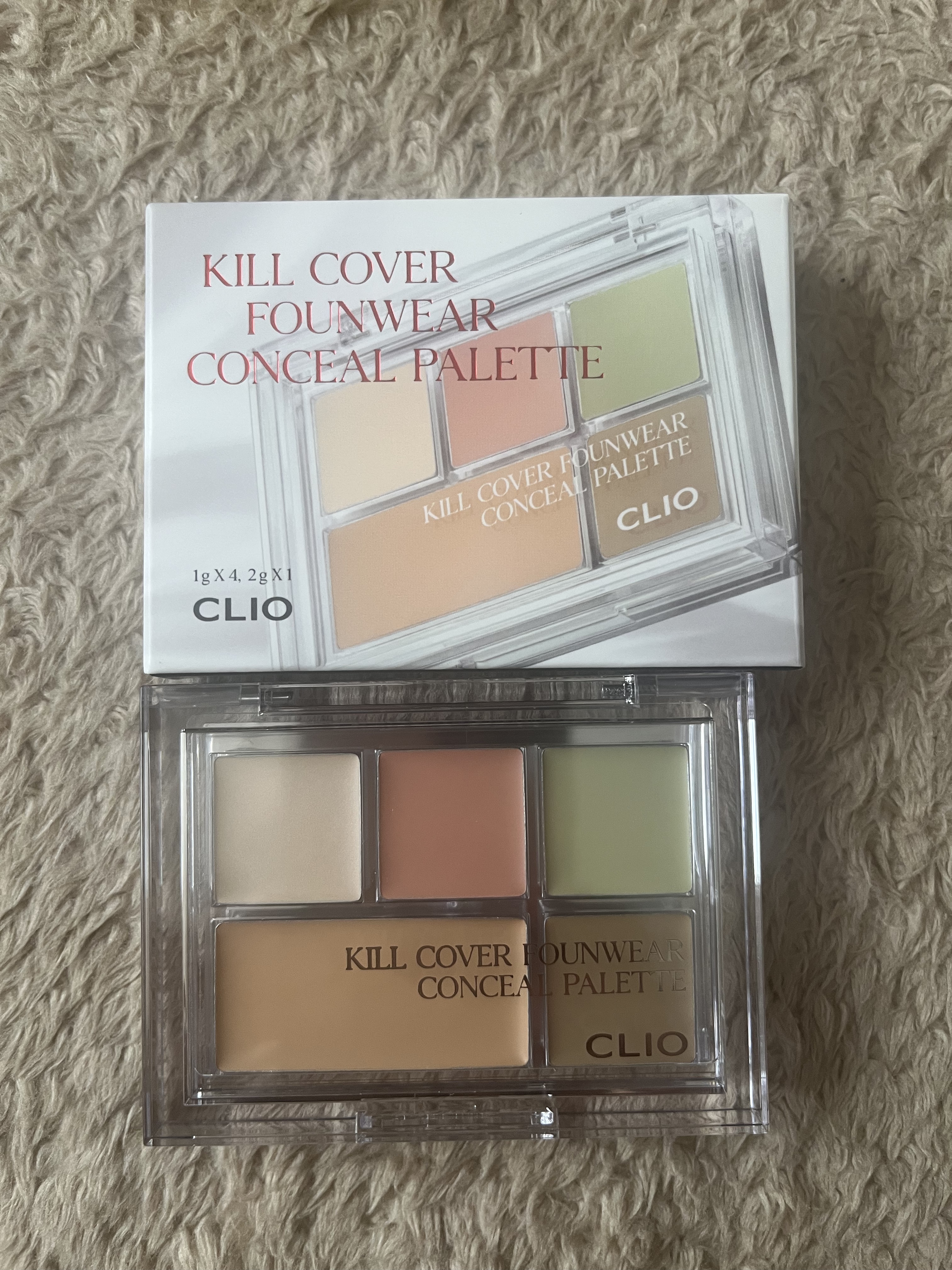 キル カバー ファンウェア コンシール パレット 02 DELIGHT/CLIO/パレットコンシーラーを使ったクチコミ（1枚目）