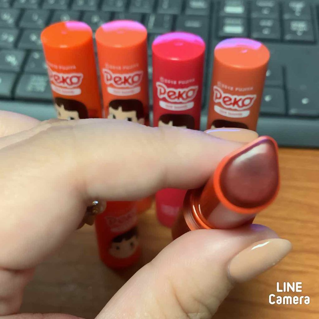 スイートペコエディション ウォータードロップ ティント バーム/HOLIKA HOLIKA/口紅を使ったクチコミ（2枚目）