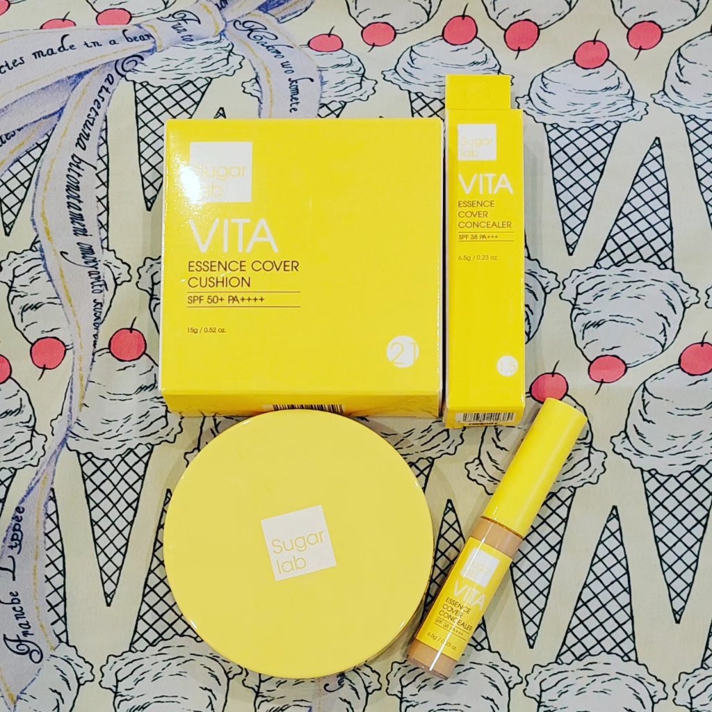 ビタエッセンスカバークッション/Sugar Lab/クッションファンデーションを使ったクチコミ（1枚目）