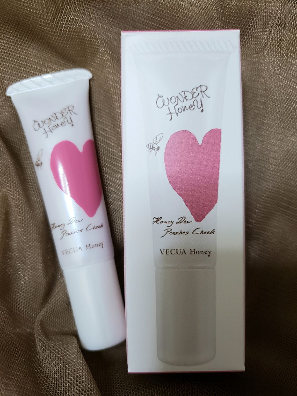ワンダーハニー ピーチーズチーク /VECUA Honey/リキッドチークを使ったクチコミ（1枚目）