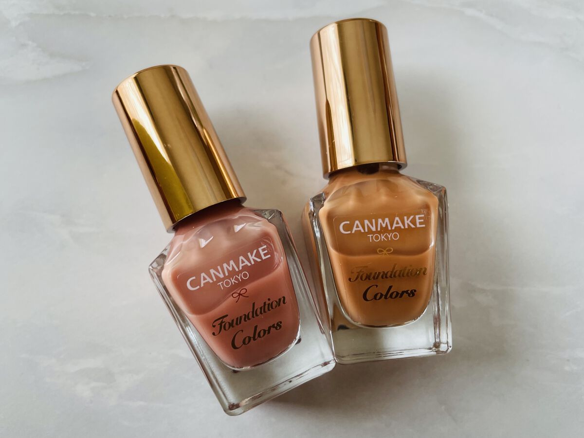 ファンデーションカラーズ 07 ミルキーオレンジ/キャンメイク/マニキュアを使ったクチコミ（1枚目）