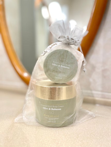 オリーブ&ババス ボタニカル ボディスクラブ/Laline/ボディスクラブを使ったクチコミ(4枚目)