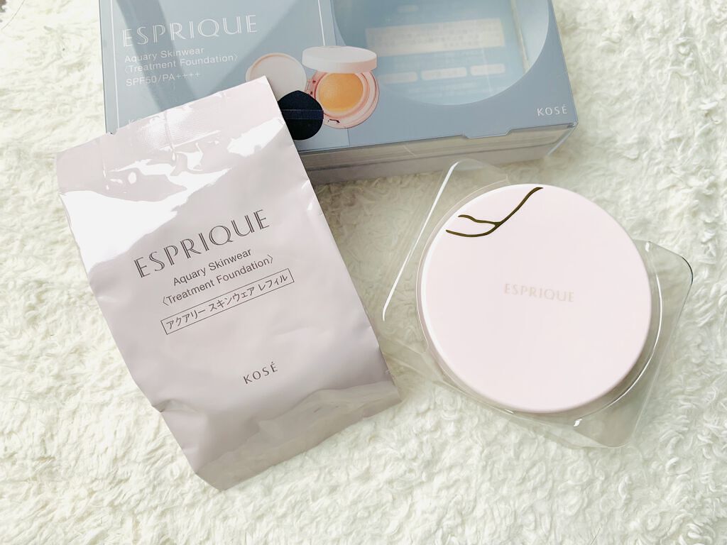 アクアリースキンウェア/ESPRIQUE/クッションファンデーションを使ったクチコミ（2枚目）