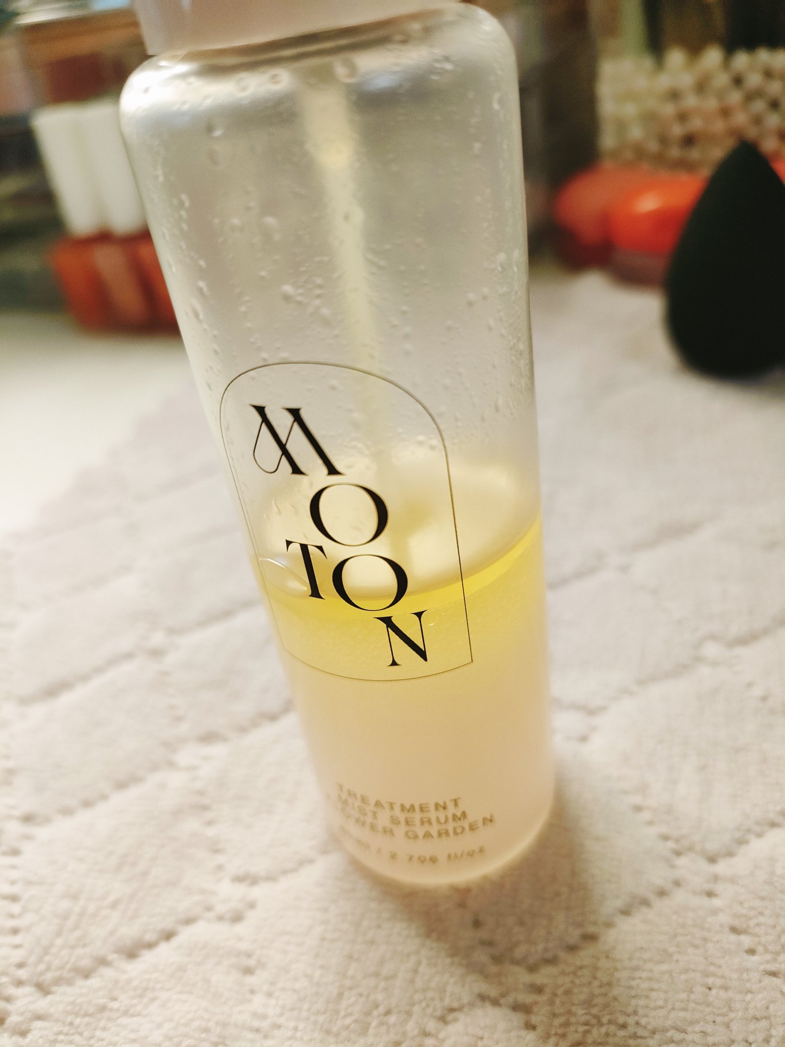 MOTON トリートメントミストセラム フラワーガーデン/MOTON/ヘアミストを使ったクチコミ（1枚目）