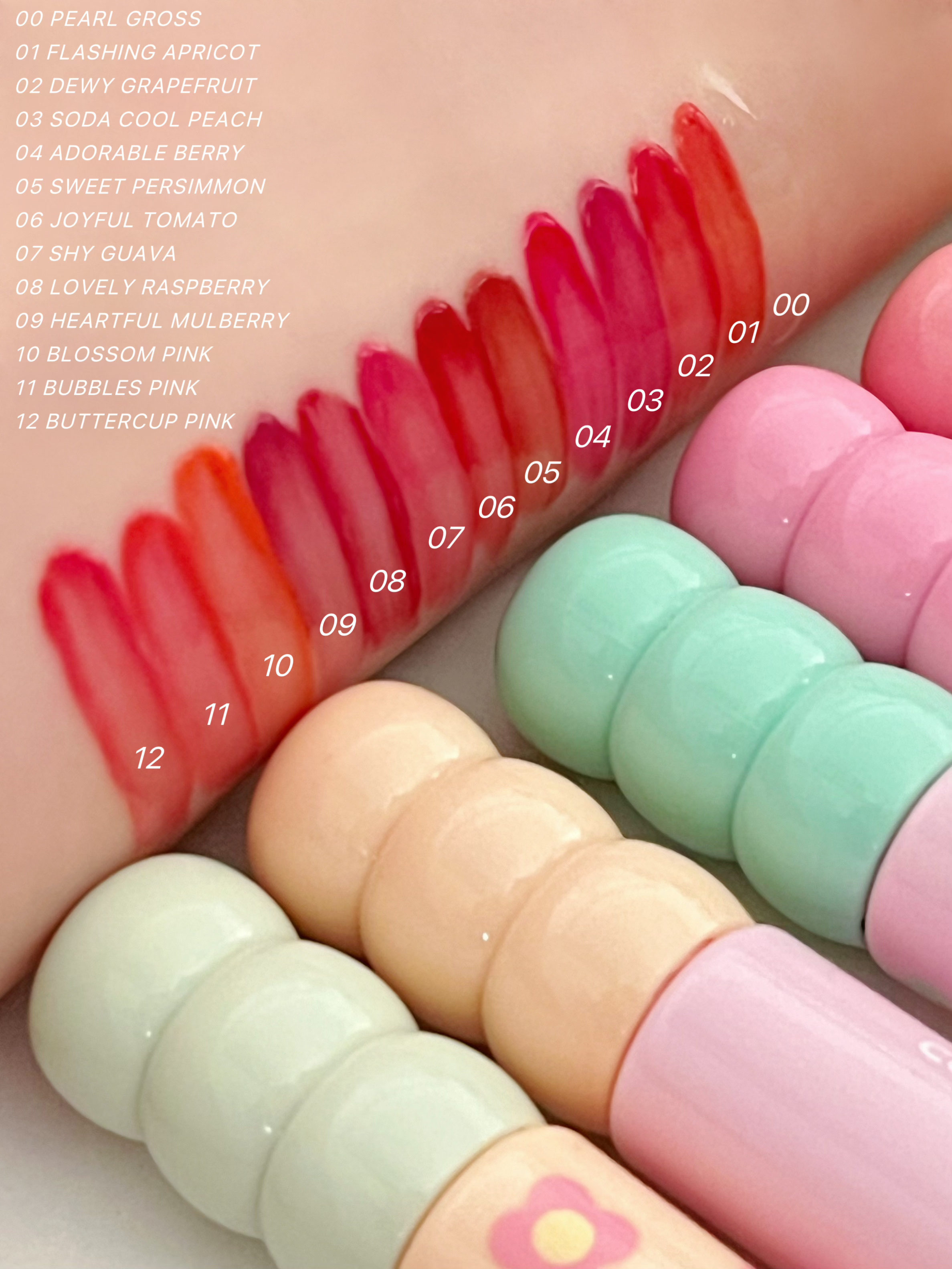 タンフルグラスティント 01.FLASHING APRICOT/Colorgram/リップティントを使ったクチコミ（2枚目）