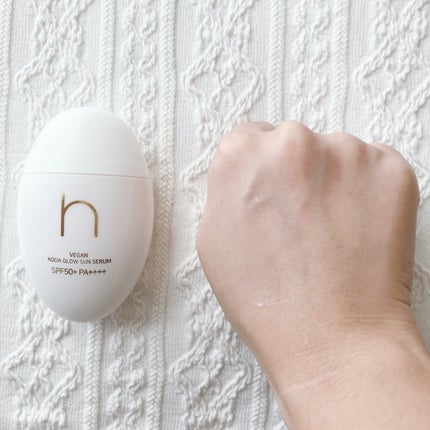 ヴィーガンアクアグロウサンセラム/HAMEL/日焼け止めローションを使ったクチコミ(7枚目)