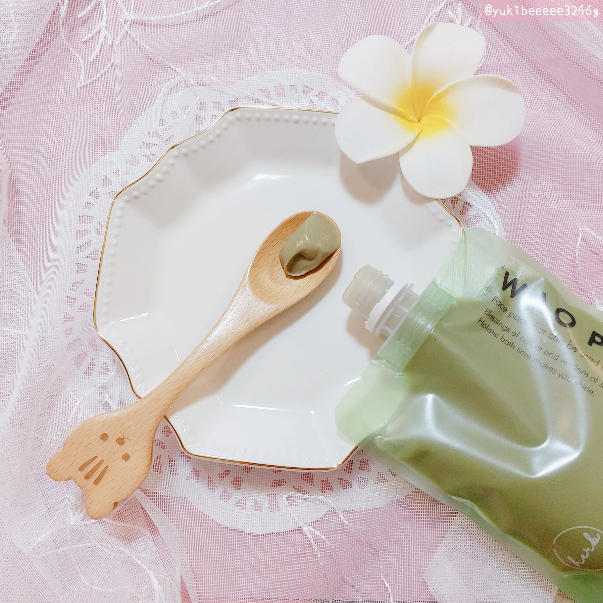 skinmarche WAOPLUS ハートリーフマグワートブースターマスク/ブレーンコスモス/洗い流すパック・マスクを使ったクチコミ（2枚目）