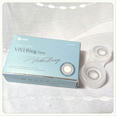 ViVi Ring 1Month グレー/OLENS/カラーコンタクトレンズを使ったクチコミ（2枚目）