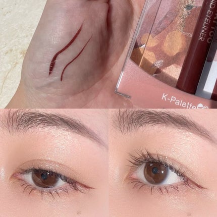 1DAY TATTOO リキッドアイライナー/K-パレット/リキッドアイライナーを使ったクチコミ(2枚目)