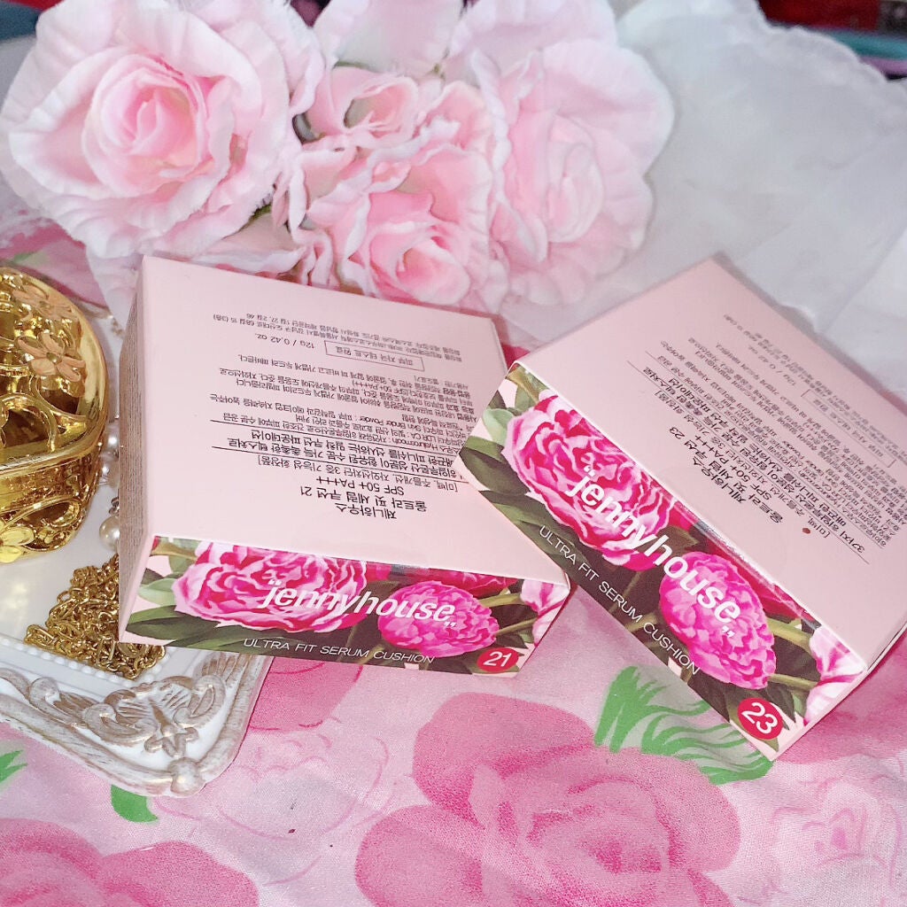 ウルトラフィットセラムクッション/jenny house/クッションファンデーションを使ったクチコミ(4枚目)