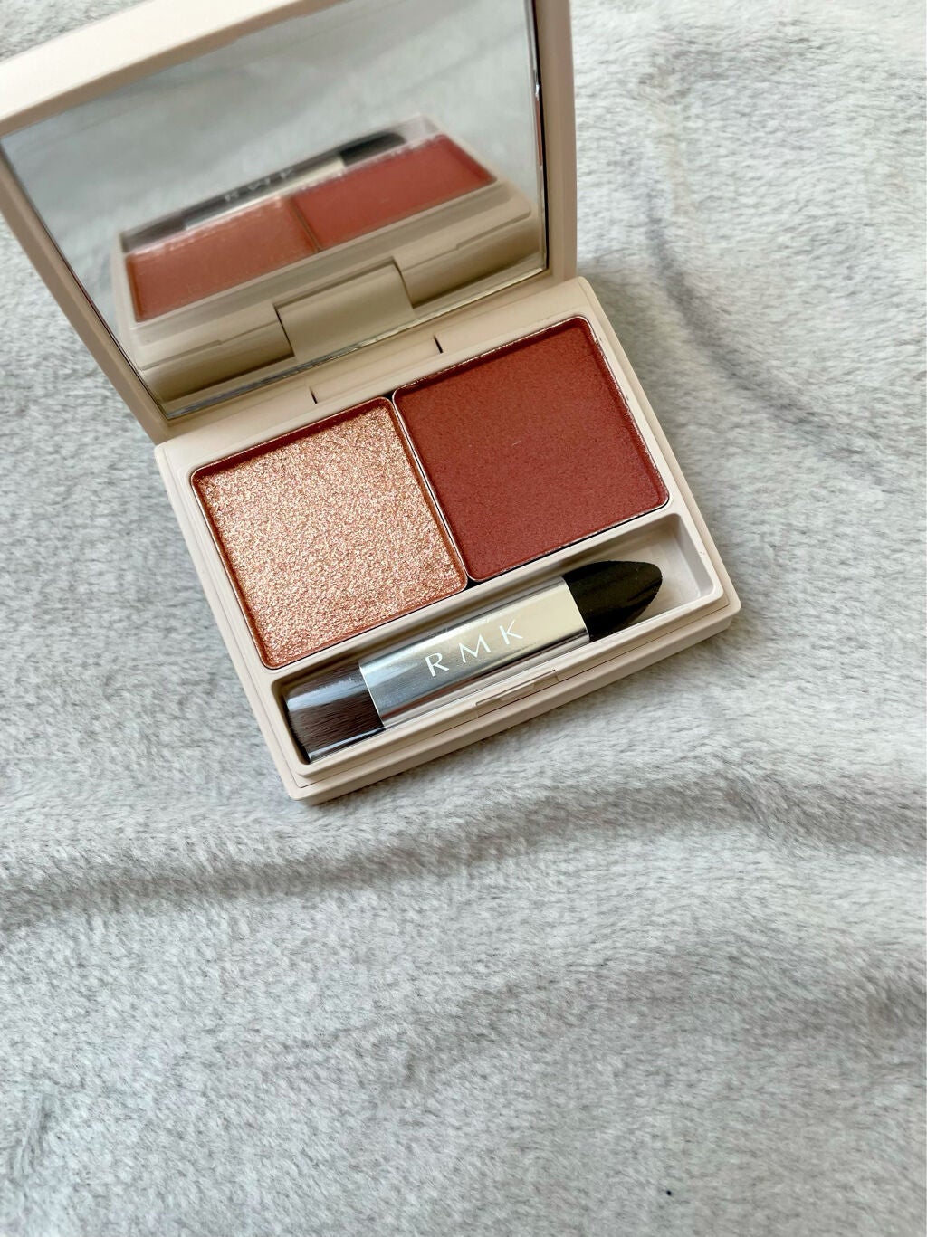 スプリングブレイズ デュオアイシャドウ/RMK/アイシャドウパレットを使ったクチコミ(2枚目)