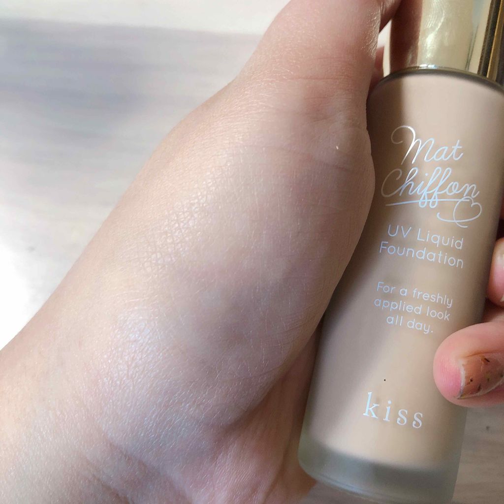 マットシフォン UVリキッドファンデ 03 オークル(Ochre)/KiSS/リキッドファンデーションを使ったクチコミ（2枚目）