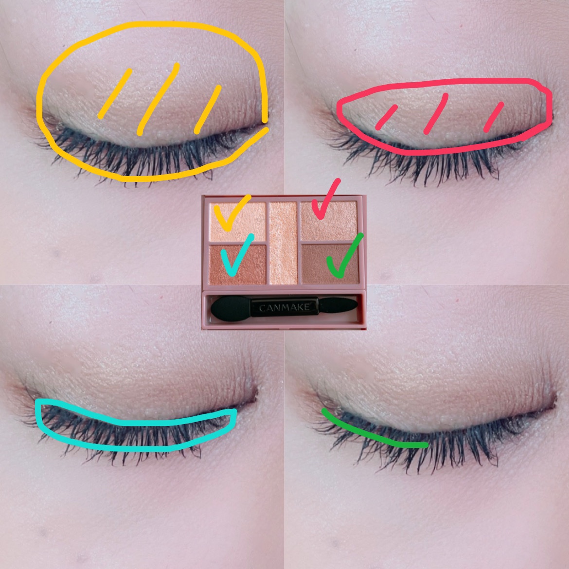 パーフェクトスタイリストアイズ/キャンメイク/アイシャドウパレットを使ったクチコミ（2枚目）