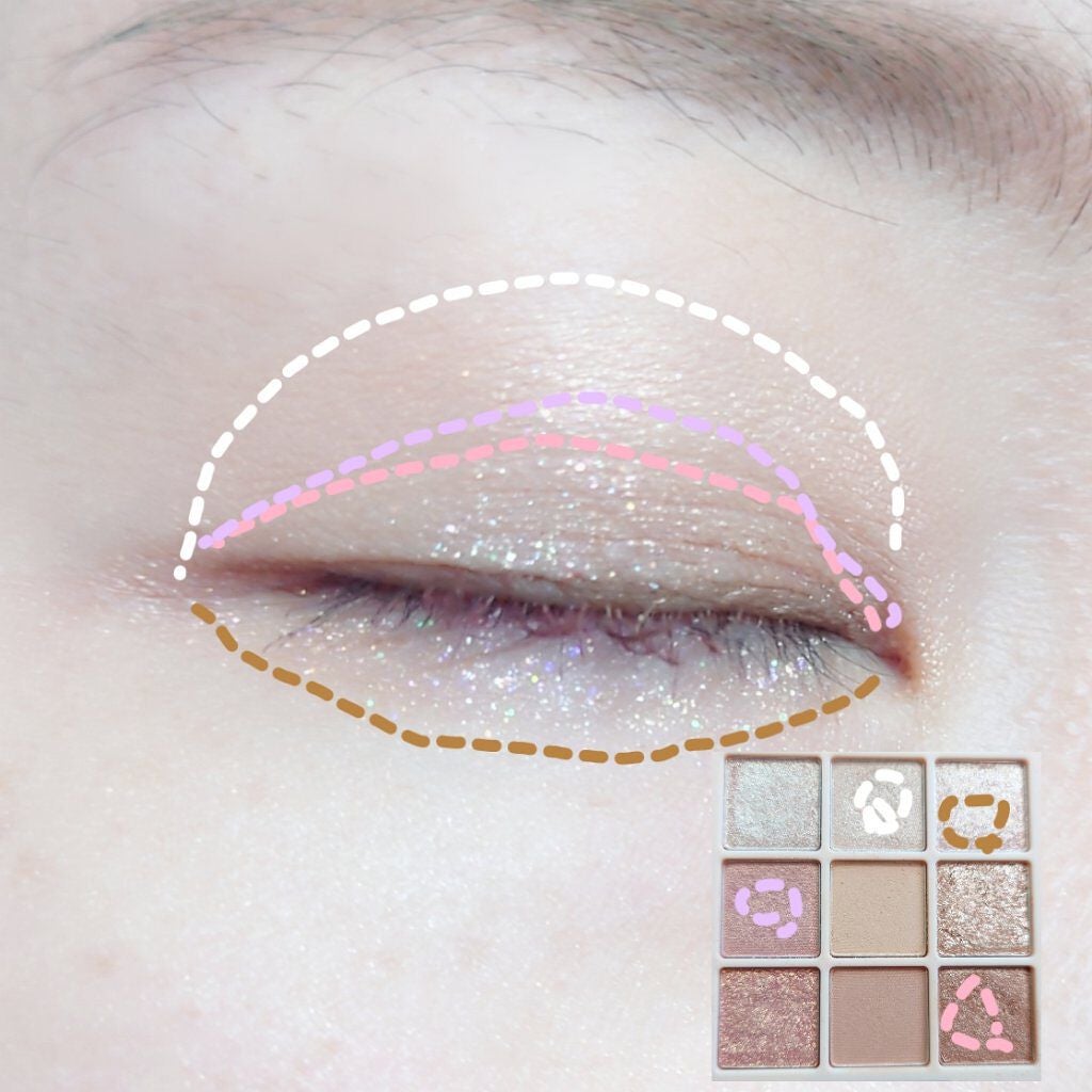 リキッド グリッター シャドウ/rom&nd/グリッターを使ったクチコミ(3枚目)