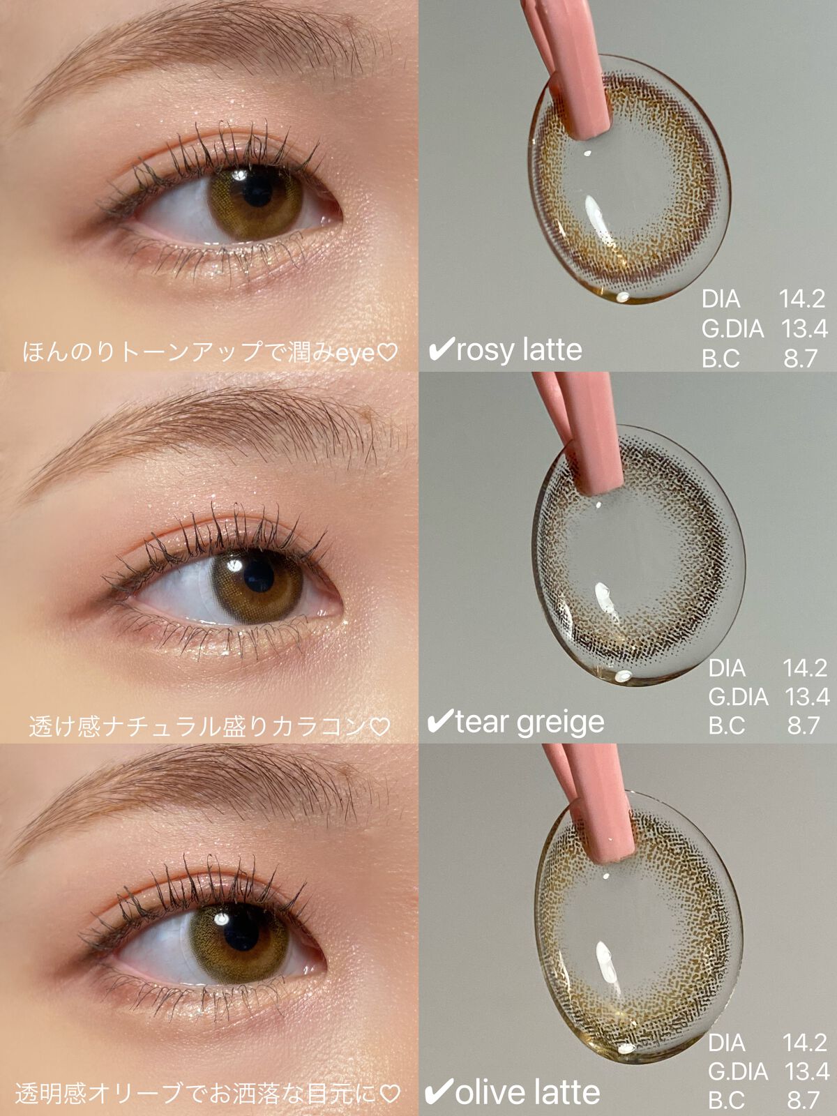 アンジョルノ/en Giorno/カラーコンタクトレンズを使ったクチコミ（3枚目）