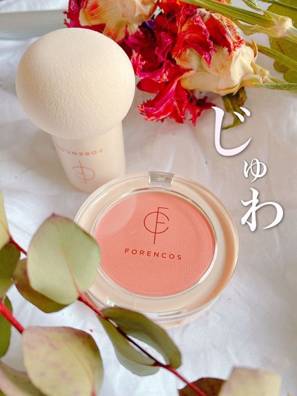 ベアブラッシャー パフ付き/フォレンコス/パウダーチークを使ったクチコミ(1枚目)