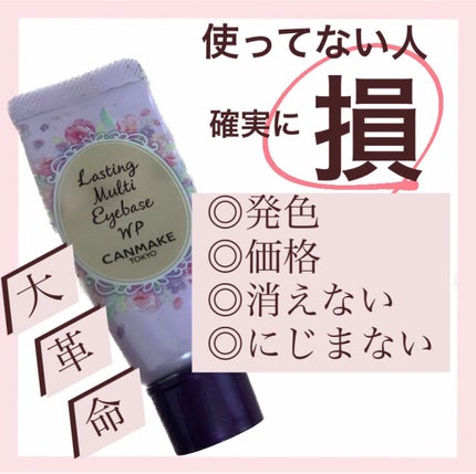 ラスティングマルチアイベース WP/キャンメイク/アイシャドウベースを使ったクチコミ(1枚目)