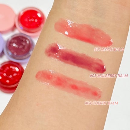 GLOWY TINT BALM/AOU/リップグロスを使ったクチコミ(3枚目)