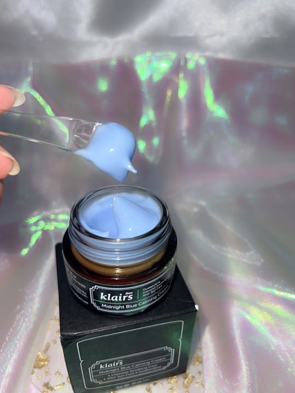 ミッドナイトブルーカーミングクリーム/Klairs/フェイスクリームを使ったクチコミ(4枚目)