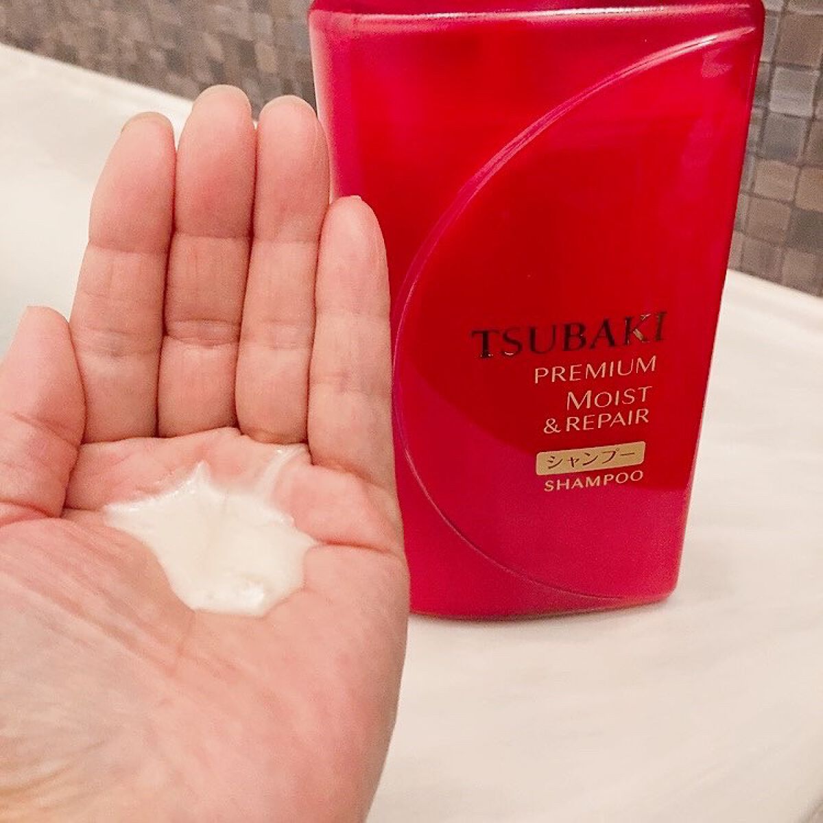 プレミアムモイスト シャンプー／ヘアコンディショナー/TSUBAKI/市販シャンプーを使ったクチコミ（2枚目）