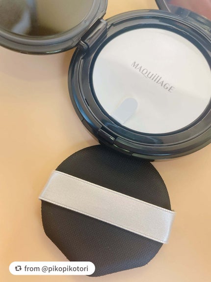 ドラマティックエッセンスクッション グロウ/マキアージュ/クッションファンデーションを使ったクチコミ(4枚目)