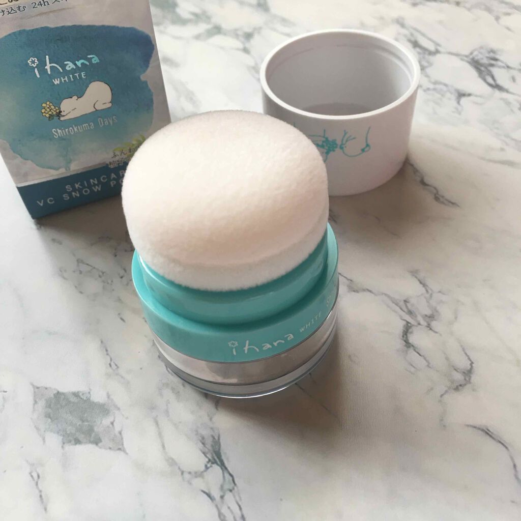 ihana WHITE スキンケアVCスノーパウダー/IHANA/ルースパウダーを使ったクチコミ(3枚目)