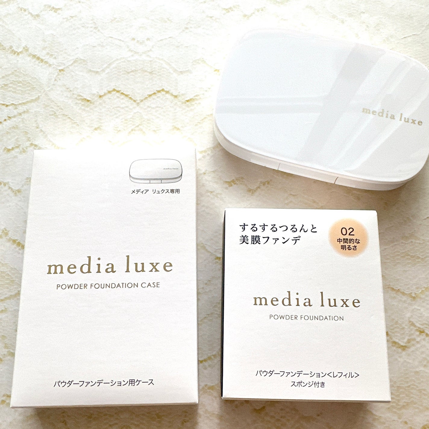 パウダーファンデーション/media luxe/パウダーファンデーションを使ったクチコミ(1枚目)