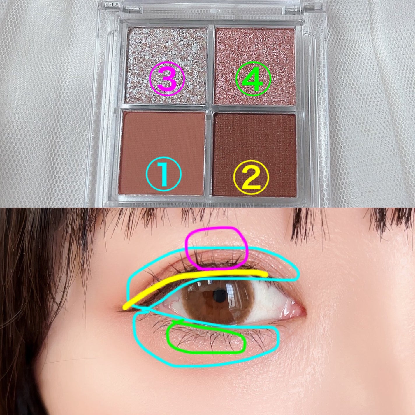 プリズムアイシャドウ/AC MAKEUP/アイシャドウパレットを使ったクチコミ(5枚目)