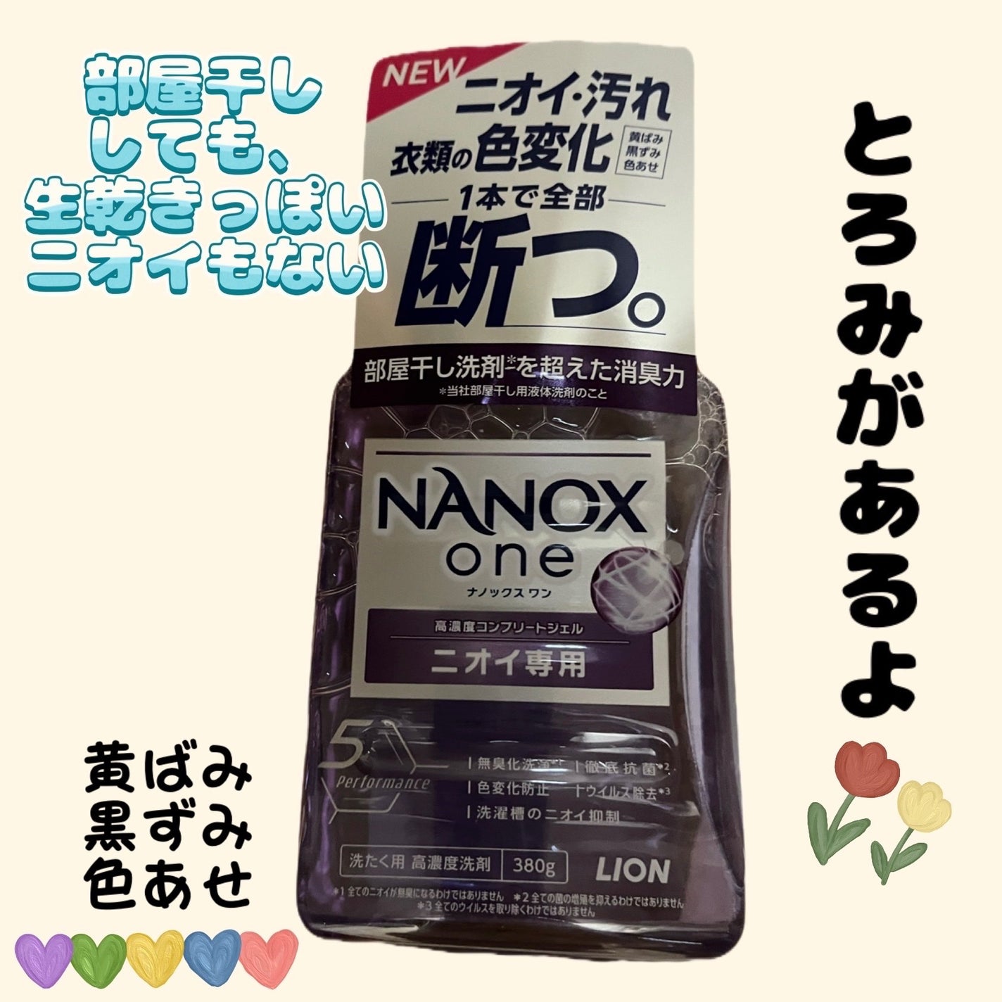 NANOX one ニオイ専用/トップ/洗濯洗剤を使ったクチコミ(1枚目)