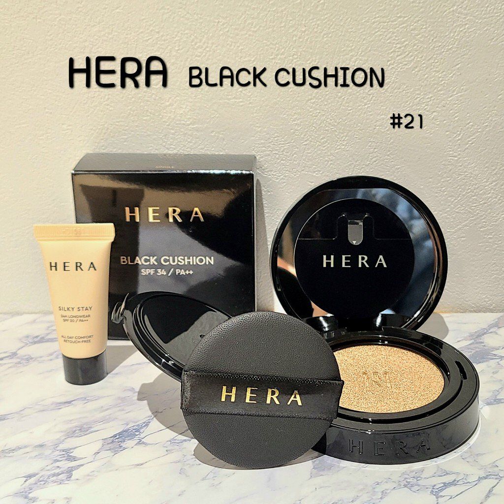 ブラック クッション/HERA/クッションファンデーションを使ったクチコミ（1枚目）