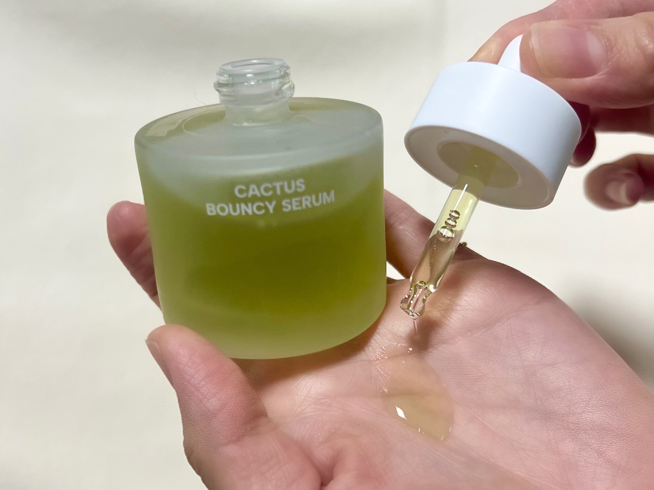 オーガニックサボテンインナースキンモイスチャーバウンシーセラム/WHAMISA/美容液を使ったクチコミ（3枚目）