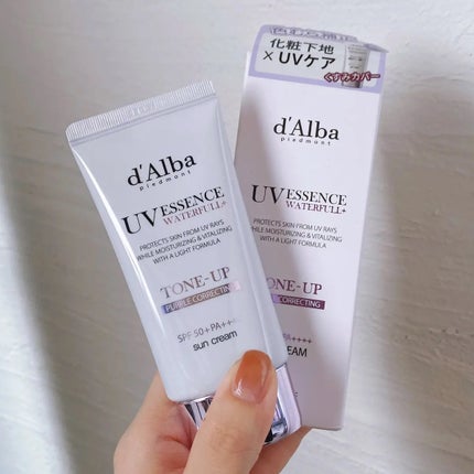 ダルバ ウォータフル トーンアップ サンクリーム(パープル)/ダルバ/日焼け止めクリームを使ったクチコミ(1枚目)