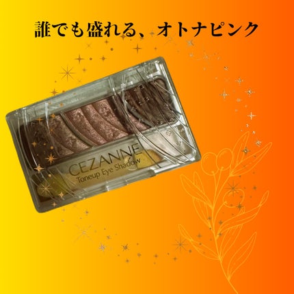 トーンアップアイシャドウ/CEZANNE/アイシャドウパレットを使ったクチコミ(1枚目)