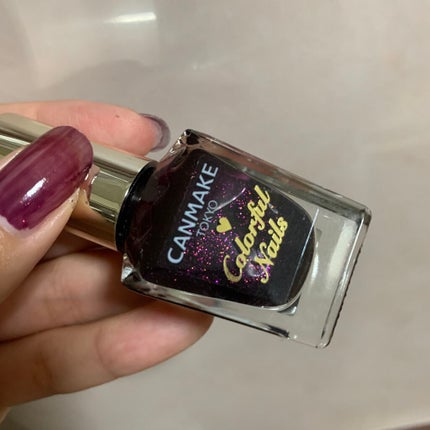 カラフルネイルズ N62 ディープアメジスト/キャンメイク/マニキュアを使ったクチコミ(3枚目)