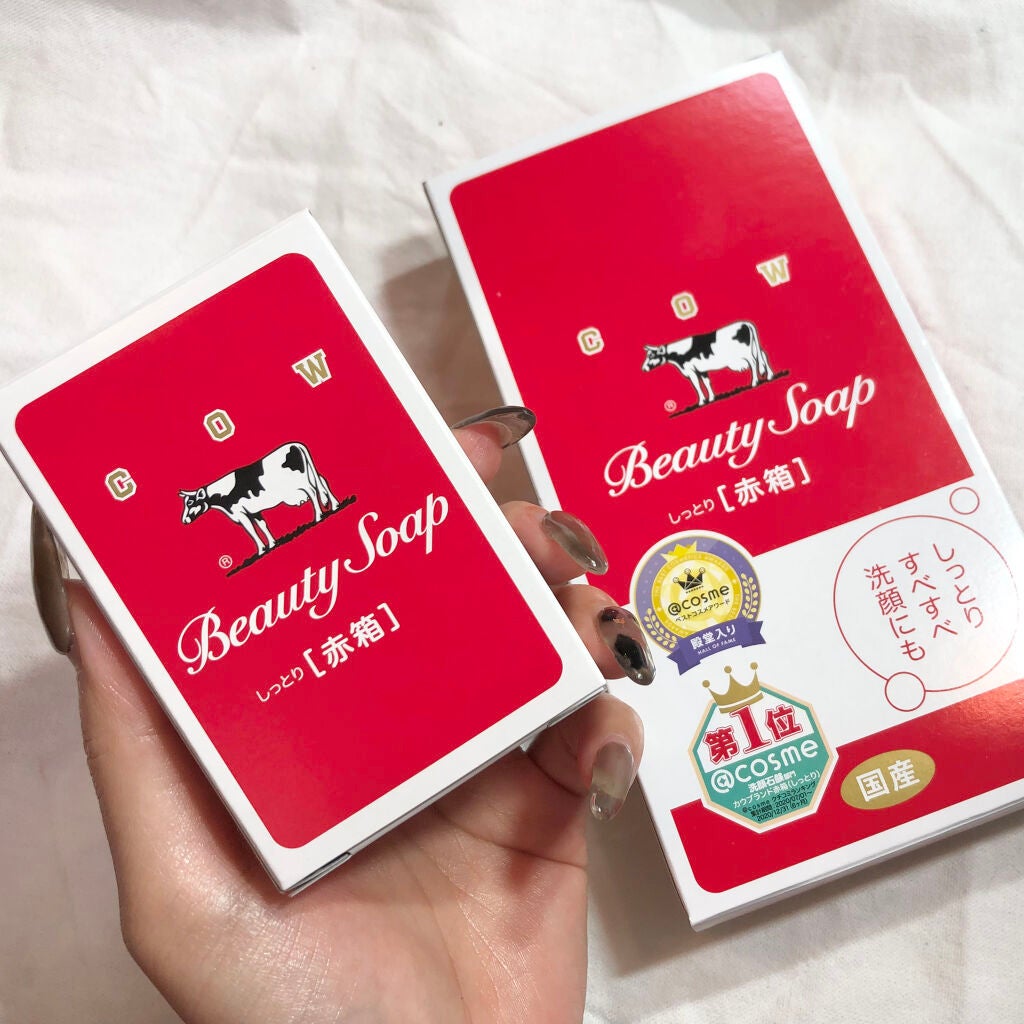 赤箱 (しっとり)/カウブランド/洗顔石鹸を使ったクチコミ(4枚目)