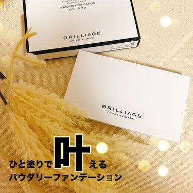 BRILLIAGE
パウダリーファンデーション ソフトシャイニー
SPF50+ PA++++ ¥5.500(税込)

2/10発売したばかり！！！

専用ブラシ付で
小鼻まで綺麗に濡れるファンデーション