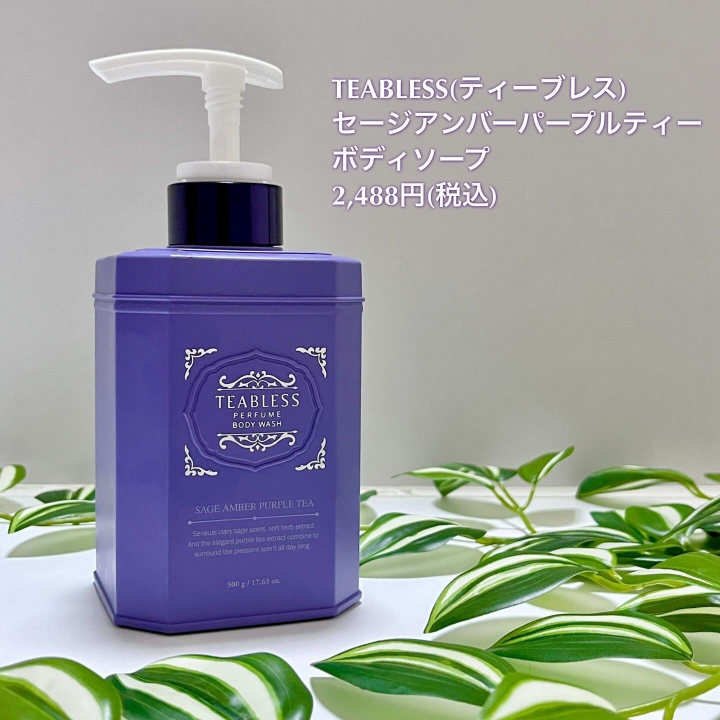 パフュームボディウォッシュ セージアンバーパープルティー/TEABLESS/ボディソープを使ったクチコミ（2枚目）