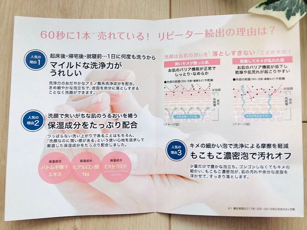 ハトムギ洗顔フォーム/株式会社イヴ/洗顔フォームを使ったクチコミ(5枚目)