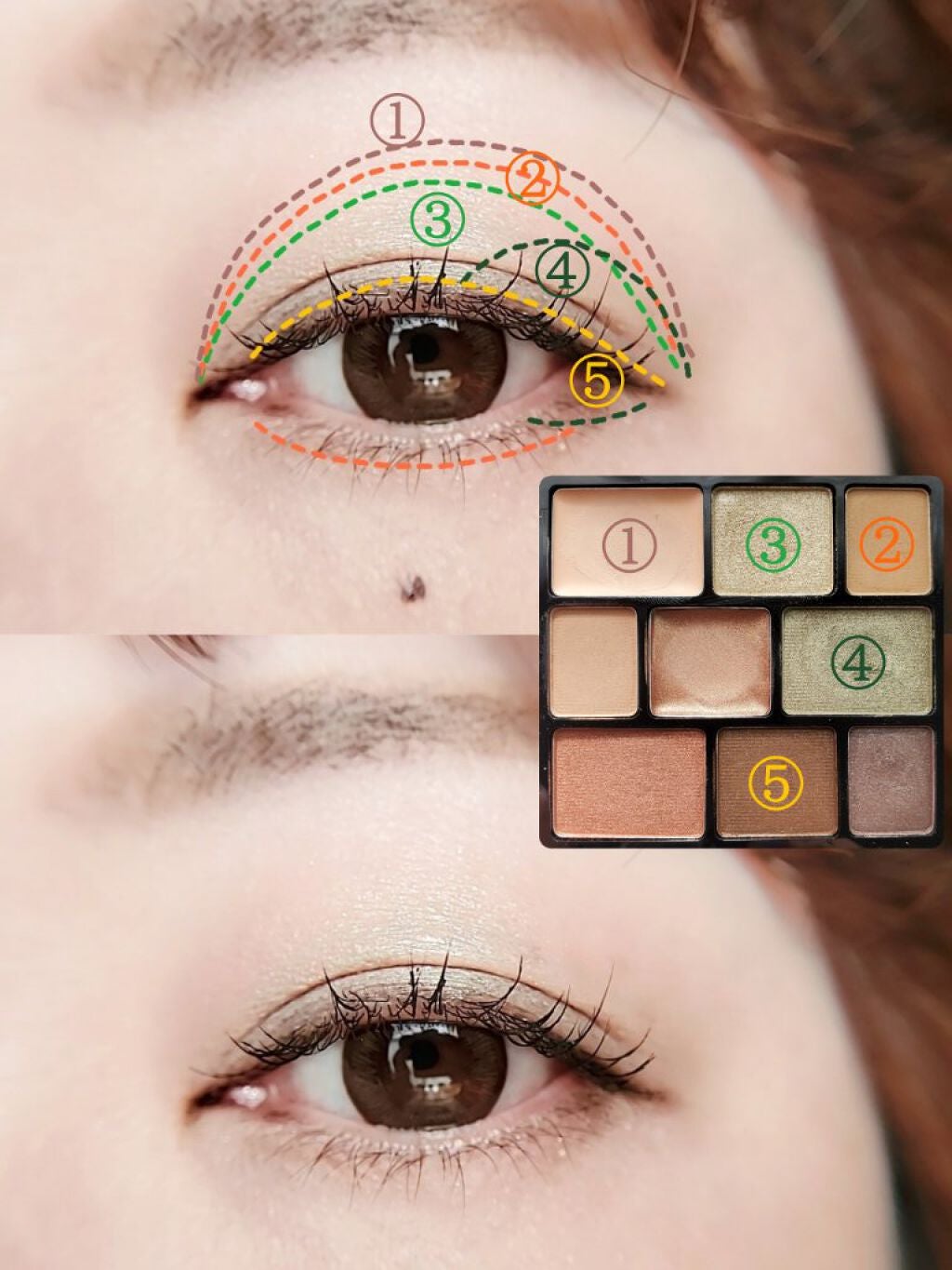 ムードアイシャドウパレット/GENE TOKYO/アイシャドウパレットを使ったクチコミ(3枚目)