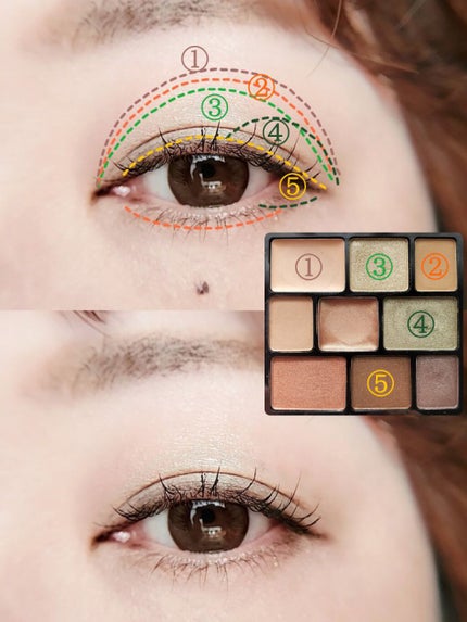 ムードアイシャドウパレット/GENE TOKYO/アイシャドウパレットを使ったクチコミ(3枚目)